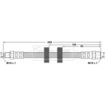 Flexible de frein BORG & BECK BBH6416