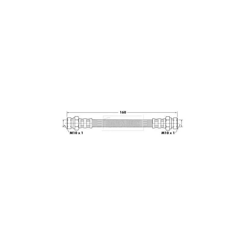 Flexible de frein BORG & BECK BBH6419