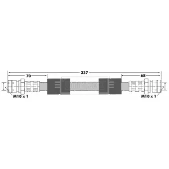 Flexible de frein BORG & BECK BBH6420