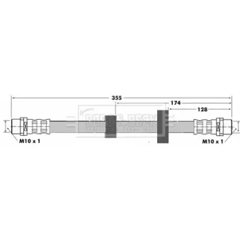 Flexible de frein BORG & BECK BBH6425