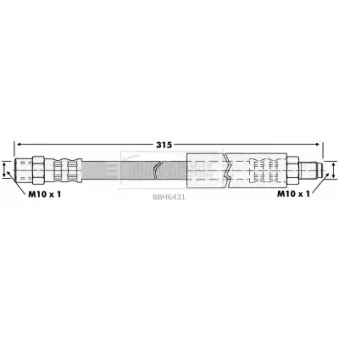 Flexible de frein BORG & BECK BBH6431