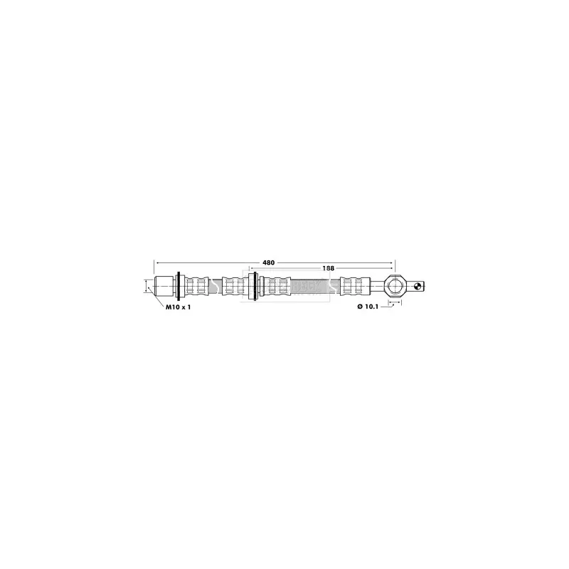 Flexible de frein BORG & BECK BBH6443