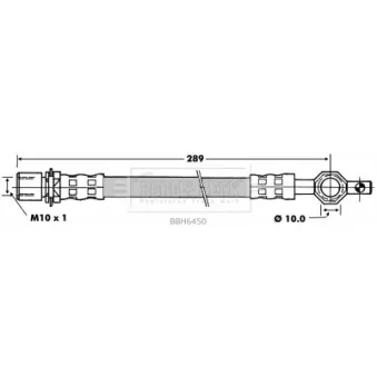 Flexible de frein BORG & BECK BBH6450