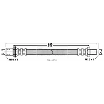 Flexible de frein BORG & BECK BBH6451