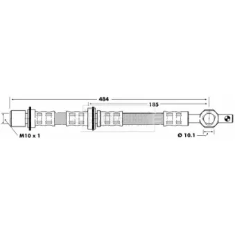 Flexible de frein BORG & BECK BBH6452