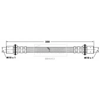 Flexible de frein BORG & BECK BBH6453