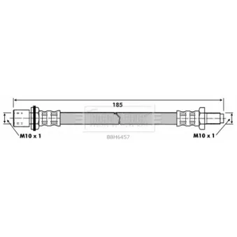 Flexible de frein BORG & BECK BBH6457