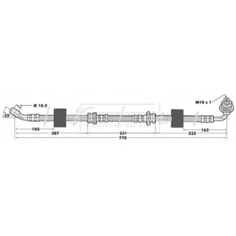 Flexible de frein BORG & BECK BBH6500