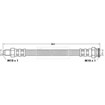 Flexible de frein BORG & BECK BBH6509