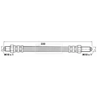Flexible de frein BORG & BECK BBH6512