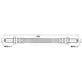 Flexible de frein BORG & BECK BBH6513