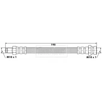 Flexible de frein BORG & BECK BBH6515