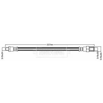 Flexible de frein BORG & BECK BBH6524
