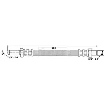 Flexible de frein BORG & BECK BBH6525