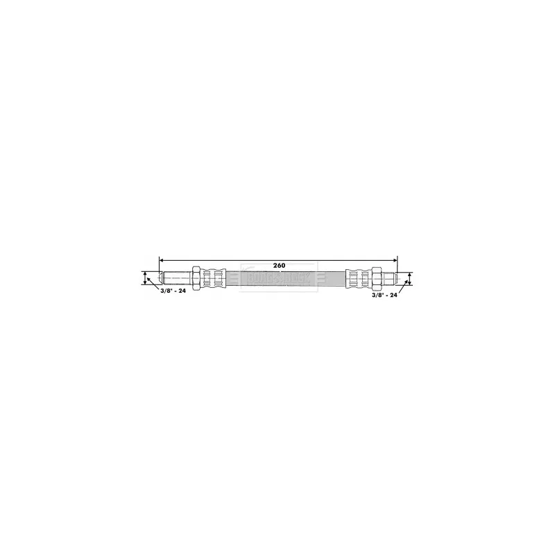 Flexible de frein BORG & BECK BBH6527