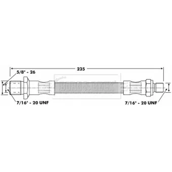 Tuyau d'embrayage BORG & BECK BBH6528