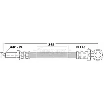 Flexible de frein BORG & BECK BBH6529