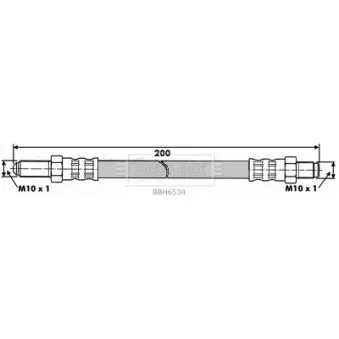 Flexible de frein BORG & BECK