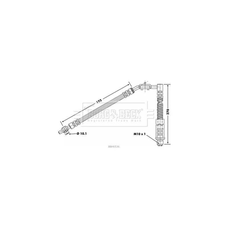 Flexible de frein BORG & BECK BBH6536