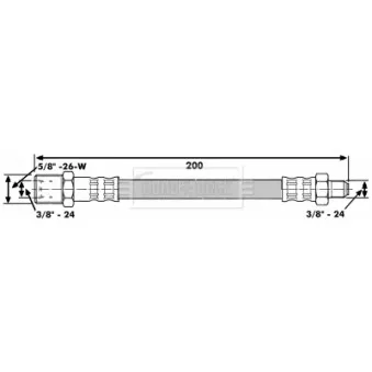 Tuyau d'embrayage BORG & BECK BBH6541