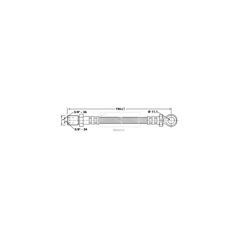Tuyau d'embrayage BORG & BECK BBH6542