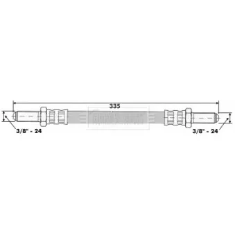 Flexible de frein BORG & BECK BBH6554