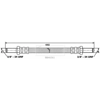 Flexible de frein BORG & BECK BBH6561