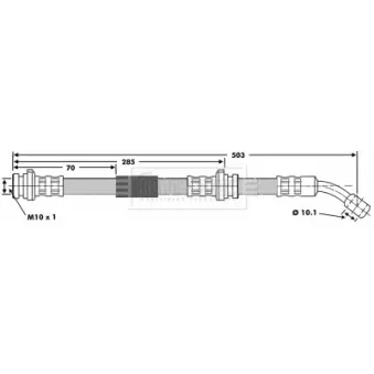 Flexible de frein BORG & BECK BBH6586