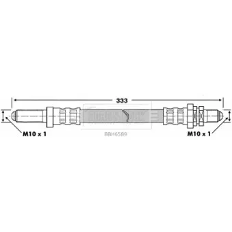 Flexible de frein BORG & BECK BBH6589