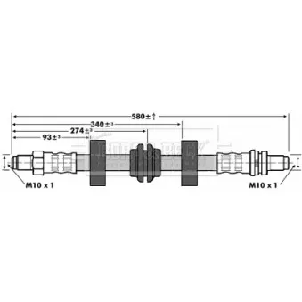 Flexible de frein BORG & BECK BBH6597