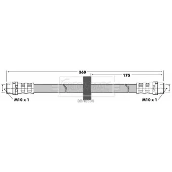 Flexible de frein BORG & BECK BBH6598