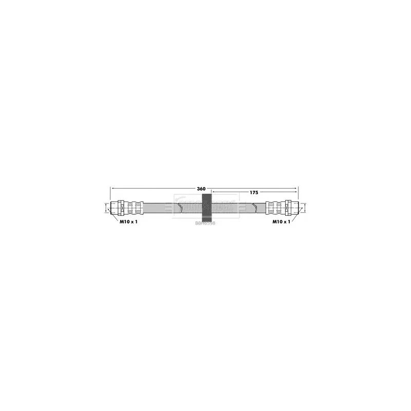 Flexible de frein BORG & BECK BBH6598