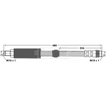 Flexible de frein BORG & BECK BBH6604