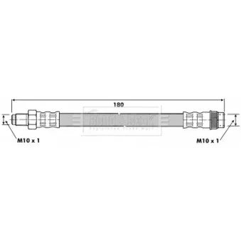 Flexible de frein BORG & BECK BBH6606