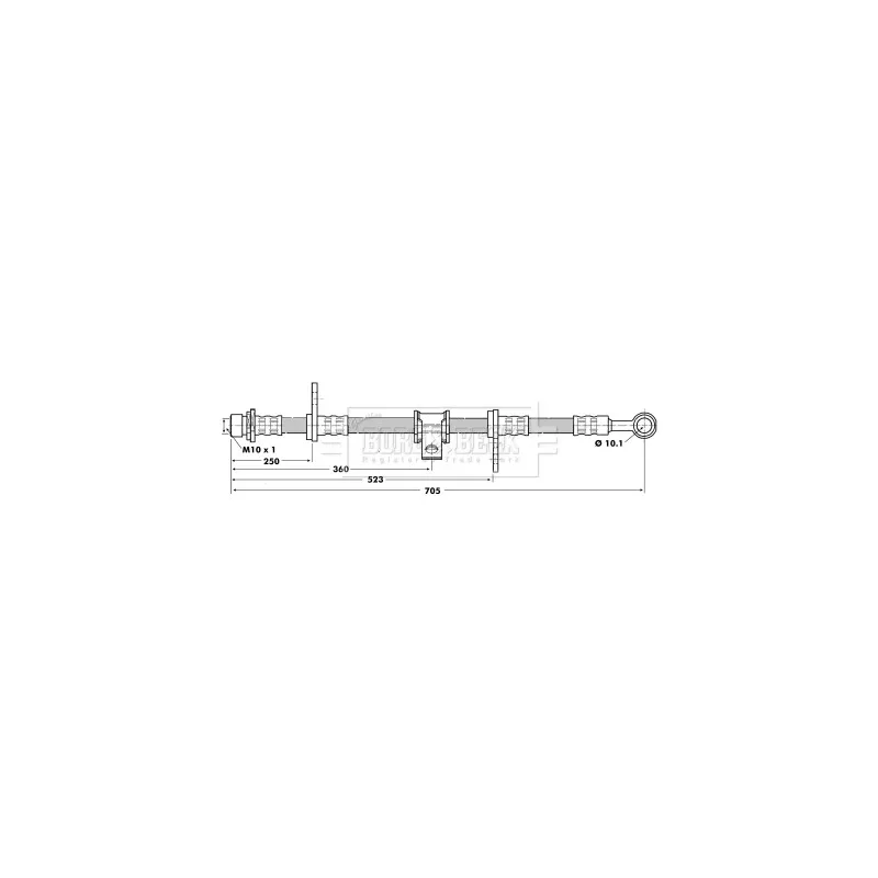 Flexible de frein BORG & BECK BBH6619