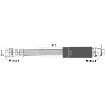Flexible de frein BORG & BECK BBH6628