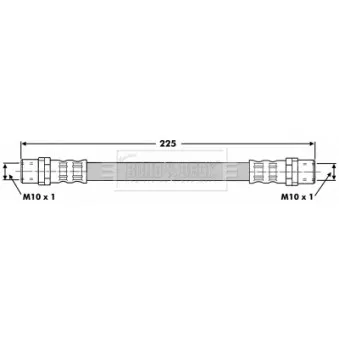 Flexible de frein BORG & BECK BBH6629