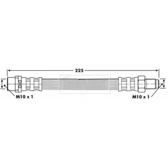 Flexible de frein BORG & BECK BBH6635
