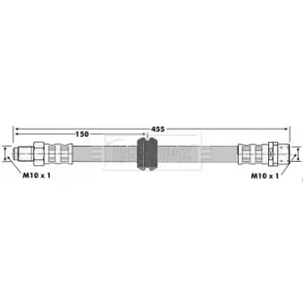 Flexible de frein BORG & BECK BBH6637