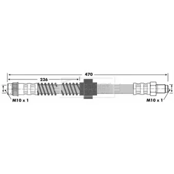 Flexible de frein BORG & BECK BBH6639