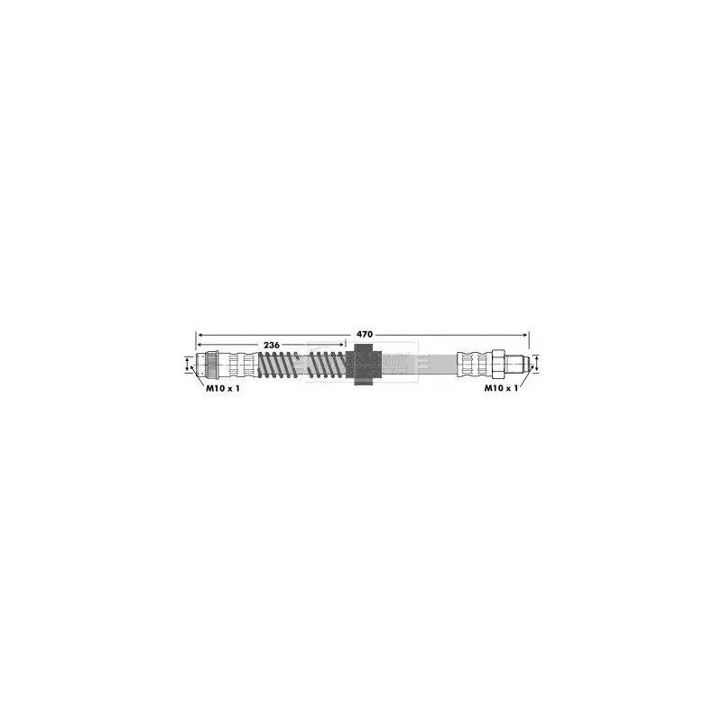 Flexible de frein BORG & BECK BBH6639
