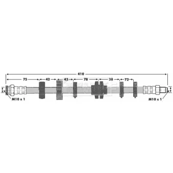 Flexible de frein BORG & BECK BBH6640