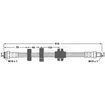 Flexible de frein BORG & BECK BBH6641