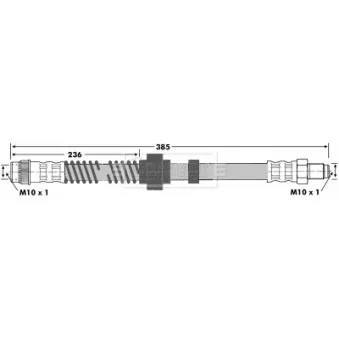 Flexible de frein BORG & BECK BBH6643
