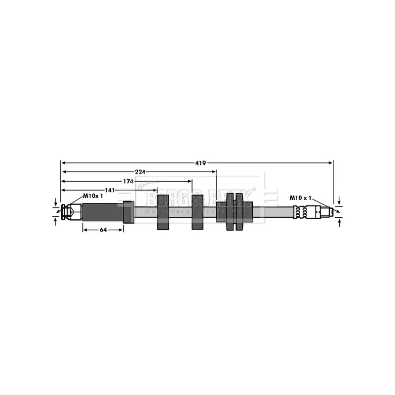 Flexible de frein BORG & BECK BBH6646