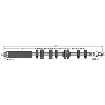 Flexible de frein BORG & BECK BBH6648