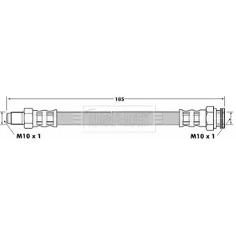 Flexible de frein BORG & BECK BBH6649