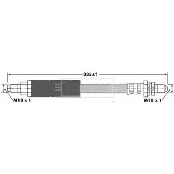 Flexible de frein BORG & BECK BBH6655