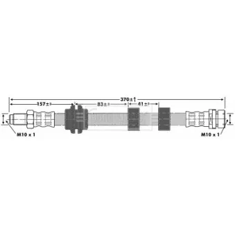 Flexible de frein BORG & BECK BBH6657