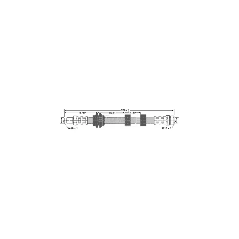 Flexible de frein BORG & BECK BBH6657